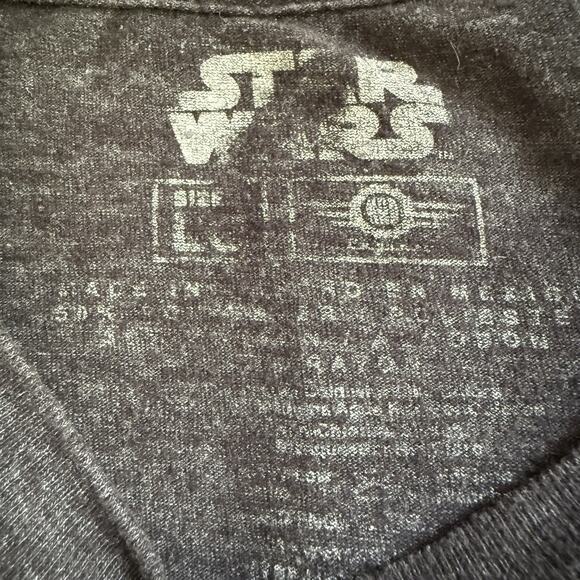 Star Wars T-Shirt Classic Logo Tie Fighter Retro Dk Gray Men's/Unisex Size Large - Picture 8 of 8